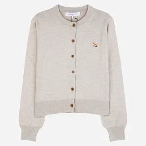 메종키츠네 5F PW00502KT1181 H218 베이비 폭스 여성 가디건 라이트 베이지 멜란지