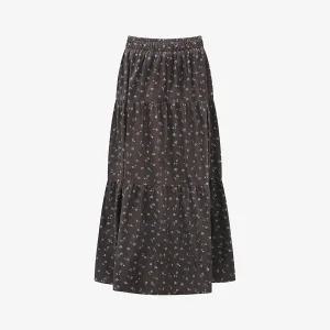 [25 신상] 벨벳 잔꽃 캉캉 밴딩 롱 스커트 (TLSAZ2347)