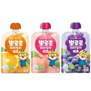 뽀로로 워터젤리 20+20 골라담기 120ml 40개 / 오렌지 포도 복숭아