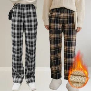 양털기모 코지 체크팬츠 6color 77사이즈 밴딩 기모바지 홈웨어 데일리 양?기모 겨울바지