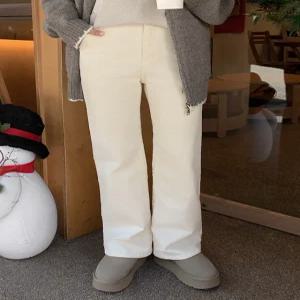 비이커 골덴 기모 와이드 팬츠 85020 빅사이즈 여성의류