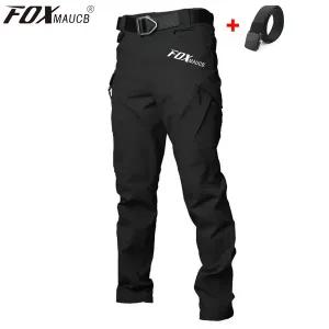 바이크 바지 모터사이클 팬츠 라이딩 방한  FOXMAUCB 사이클링 긴 남자 산악 자전거 모토 크로스 전술 카고
