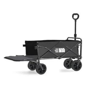 뒷문 확장 캠핑웨건 블랙 L 1P 접이식 카트 캐리어 웨건카트