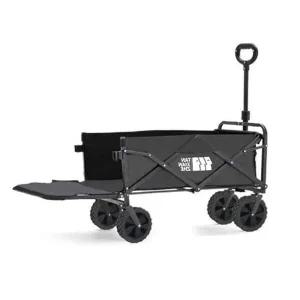 [골드스마일]뒷문 확장 캠핑웨건 블랙 L 1P 접이식 카트 캐리어 웨건카트
