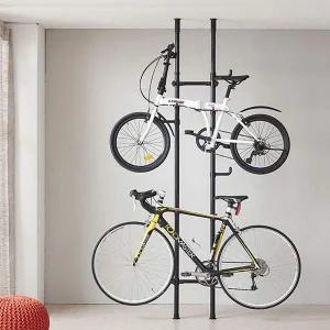 [골드스마일]자전거거치대 폴딩형 38파이이중자전거거치대 블랙 2단