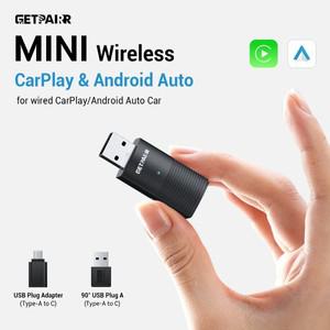 미니 소형 호환 무선 안드로이드 오토 카플레이 어댑터 유선 자동차 액세서리의 스마트 호환 시스템 (아이