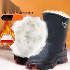 [겨울의 지배자] 남성 설상화 방한 부츠 신형전투모 코디 가죽 신발