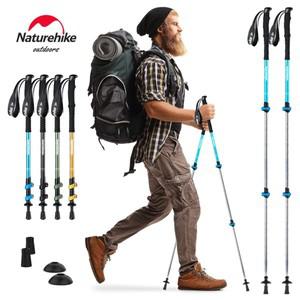 네이처하이크 하이킹 폴 등산용 알루미늄 3개 섹션 스키 여행 트레킹