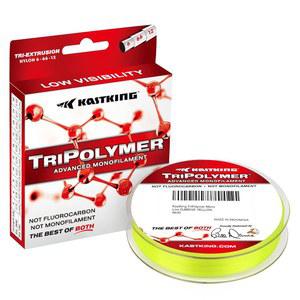 캐스트킹 트라이폴리머 고급 모노필라멘트 낚싯줄, 저조도 굴절, 매우 매끄럽고 마모 저항성이 높은 트리플 크로스 헤드 압출 공정 낚싯줄