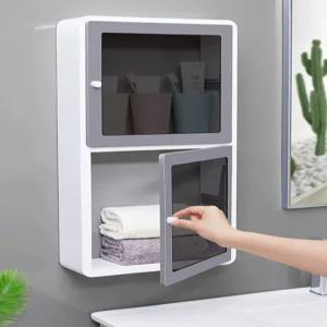 무타공 욕실수납함 예쁜 상부장 화장실장 선반