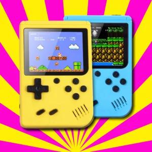 [KC인증/국내배송] 시오니프렌즈 휴대용 레트로 미니 오락실 게임기 8비트 추억의게임 500게임