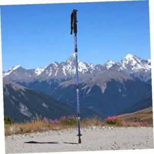 등산용스틱 원마운트4단길이조절등산스틱110cm블루트레킹폴