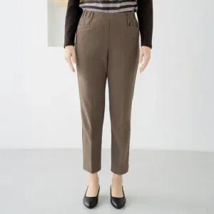 엄마옷 마담4060 기모쎄미일자팬츠 데일리 여성바지 -ZPN2511064-