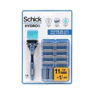 쉬크 하이드로5 면도기 기획팩 핸들1+면도날11