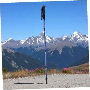 [하프클럽/]등산용스틱 원마운트4단길이조절등산스틱110cm블루트레킹폴