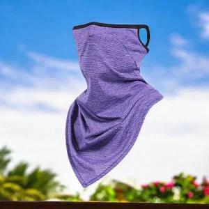 썸머 메쉬 귀걸이형 롱 멀티스카프(퍼플) 쿨넥워머