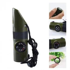 서바이벌 다기능 나침반 호루라기 생존 도구