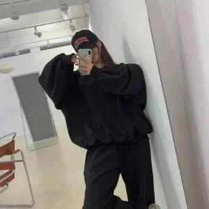 여성 2컬러 편한 꾸안꾸룩 데일리 긴팔 트레이닝세트