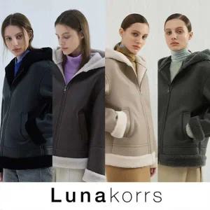 [하프클럽/루나코어스]루나코어스 후드무스탕 자켓