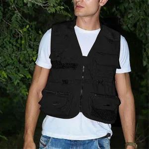 [하프클럽/셀러허브_여성트랜드패션]메쉬 레저 남성 등산 낚시조끼 조끼(2XL