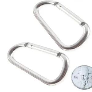 6mm 비나 12개 알루미늄 경량비너 캠핑 텐트 알미늄 비너 카라 캠핑