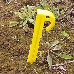 가벼운 휴대용 텐트부속품 캠핑 야외 플라스틱 보조 텐트핀 고정 1개 아웃도어