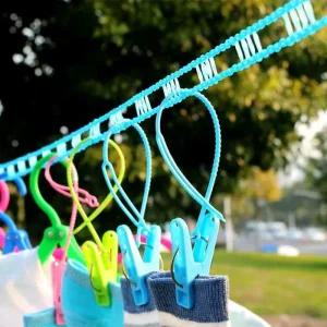 와이어 캠핑 실내 여행용 야외 5M 타프 데이지체인 빨래줄 캠핑 여행용