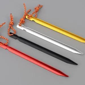 텐트 스틸 낚시 견고한 고정 메탈 등산 텐트핀 캠핑 글램핑 야외 1p