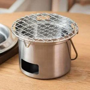 화로 1P 스토브 숯불 다용도 캠핑 1-2인용 스텐 소형