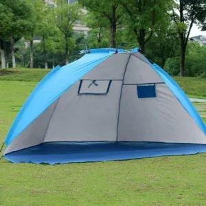 공원 자외선차단 야외 휴대용 그늘막 블루 텐트 돔