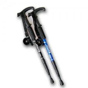 등산지팡이 4단 트레킹 T자 손잡이 산행 등산스틱 초