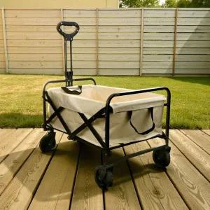 접이식 캠핑웨건 내구성 높은 폴딩웨건 안정감있는 카트 150kg 하중