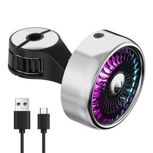 자동차 팬 뒷좌석 Ventilador USB 청정기 에어컨 강력한 3 속도 환기 미니 자동 쿨러 자동차 액세서리