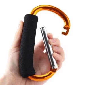 D형 캠핑 대형카라비너 등산고리 고강도등산카라비너 강철