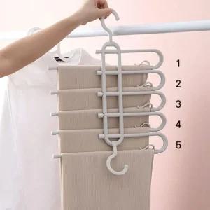 틈새수납 바지 전용 걸이 옷장을 깔끔하게 정리