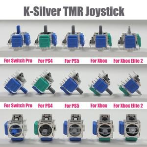 [호환품]스위치 프로 PS5 PS4 Xbox 시리즈 Elite 2 게임 패드 수리 교체 용 2pcs K-SILVER TMR 전자기 안티