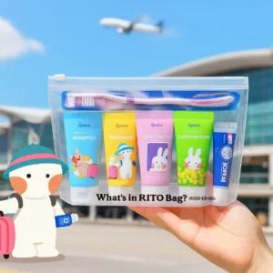 여행용 세면도구 6종 세트 샤워 욕실 치약 칫솔 세트 휴대용 미니 화장품