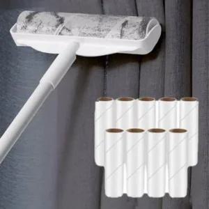 클리너 테이프 돌돌이 구성 세트 롱핸들 와이드 먼지 리필 청소기 롤 밀대 긴