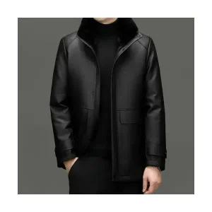 남성 데일리 점퍼 블루종항공 가죽 재킷 코트 가을 겨울기모 차이나 캐주얼 패딩 다올4