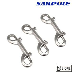 90 100 115mm 길이 더블 엔드 볼트 스냅 후크 클립 316 스테인레스 스틸 아이 퀵 드로우 링크 보트 하드웨