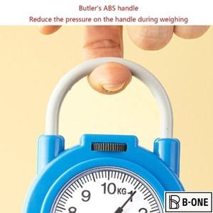 448B 휴대용 미니 포인터 후크 스프링 밸런스 매달려 스케일 10kg 낚시 주머니 수하물을위한 무게 블루옐로