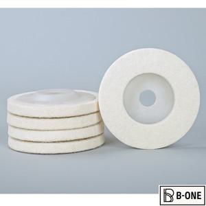 10 조각 100mm 대리석 연마 왁스 솔리드 화강암 석영 스톤 케어 및 유지 보수 울 휠 byAL