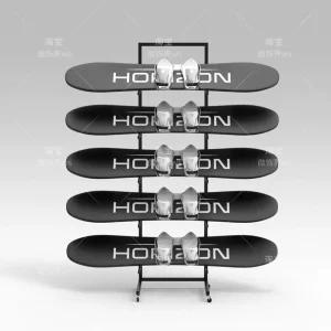 스키 진열대 보관 행거 스탠드 데크 스키샵 롱보드 보관대