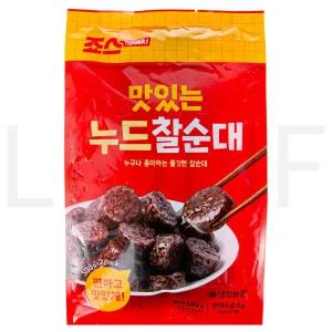 죠스떡볶이 순대 맛있는 누드 찰순대 600g + 소금 6g 세트, 1세트