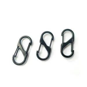 고품질 미니 카라비너 s형 양방향 캠핑 등산 키링 4.8cm s카라비너 (WFFVBVT)