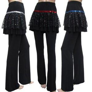 에어로빅복 하의 라인댄스복 여성댄스복 나팔바지 스포츠댄스