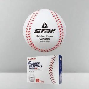 스타 뉴 연식 야구공 x 12p 고무 연식야구공 부드러운 소재 연습용 공