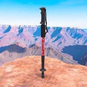 레드 등산스틱 게더릭 길이조절 4단 I자형등산스틱 다