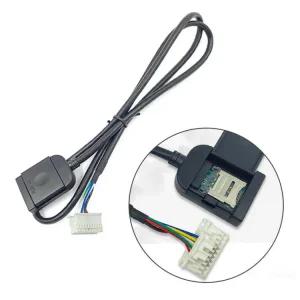 비디오 네비션 선 튜닝용품 시 자동차 전화 액세서리용 케이블 커넥터 스테레오 와이어 HD