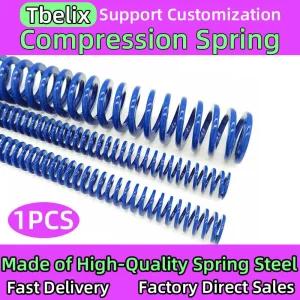 인장스프링 Tbelix 1개 푸른 빛 부하 금형 다이 스프링 나 압축 OD 6-45mm 길이 300mm